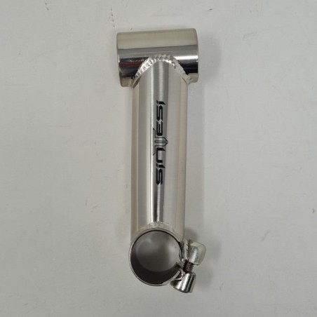 ATTACCO MANUBRIO SINTESI ARKADIA ARGENTO 1"1/8 130MM HS!