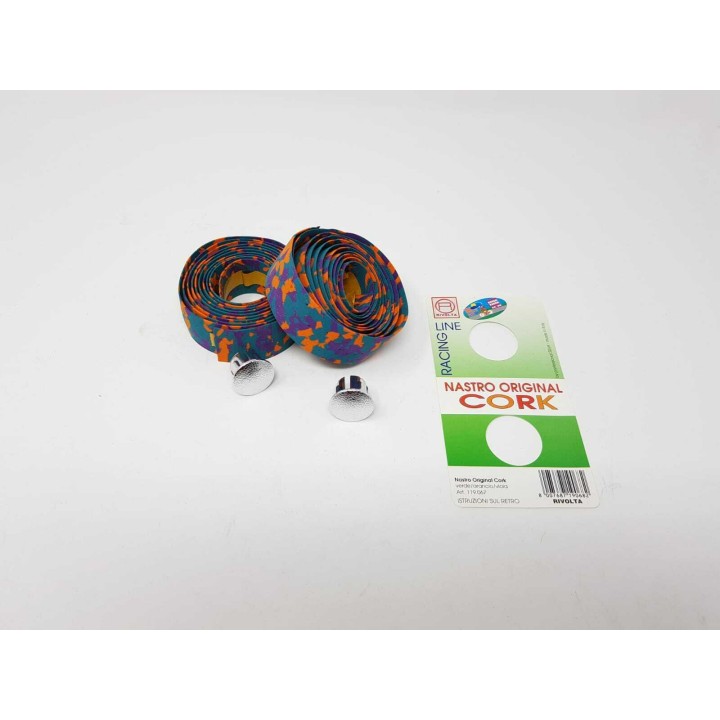 NASTRO MANUBRIO RIVOLTA VERDONE/ARANCIO/VIOLA