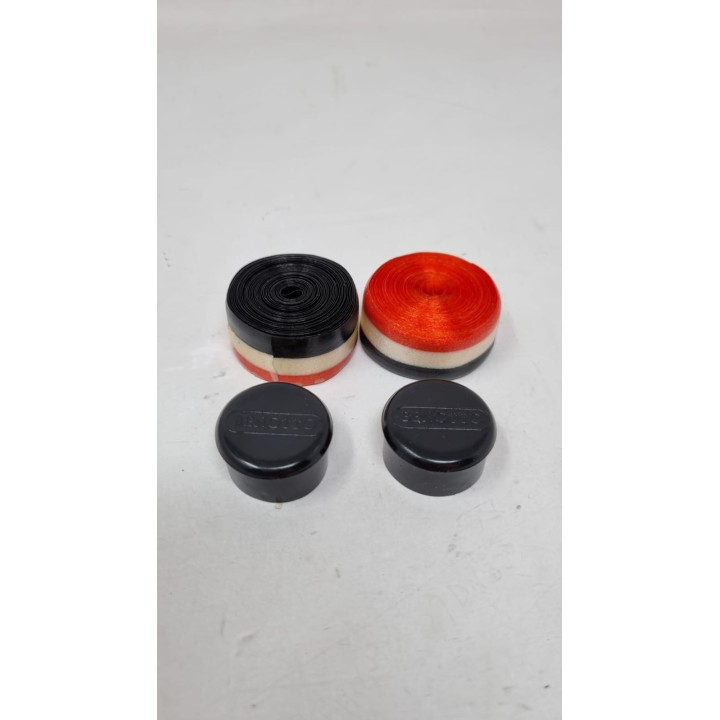 NASTRO MANUBRIO SIMILE BENOTTO ROSSO/BIANCO/NERO "EGITTO"