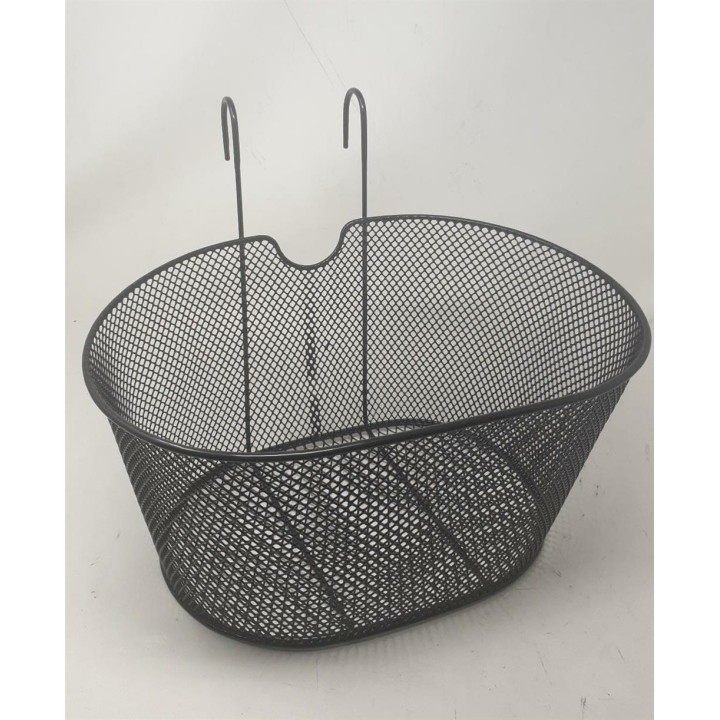 CESTINO ANTERIORE NERO CON GANCI MEDIO