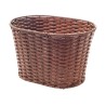 CESTINO ANTERIORE VIMINI SINTETICO OVALE - MARRONE