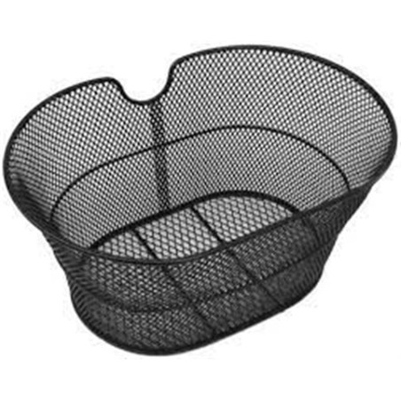 CESTINO ANTERIORE OVALE  NERO SENZA GANCI.