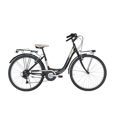 BICI 26 MONOTUBO LAZY DAYS 6V H.T.ACCIAIO VELOMARCHE BLACK
