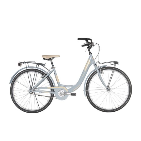 BICI 24 MONOTUBO LAZY DAYS 1V H.T.ACCIAIO VELOMARCHE LIGHT BLUE