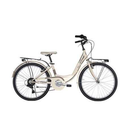 BICI 26 MONOTUBO LAZY DAYS 6V H.T.ACCIAIO VELOMARCHE BEIGE
