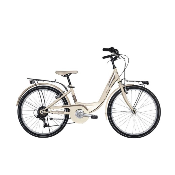 BICI 26 MONOTUBO LAZY DAYS 6V H.T.ACCIAIO VELOMARCHE BEIGE