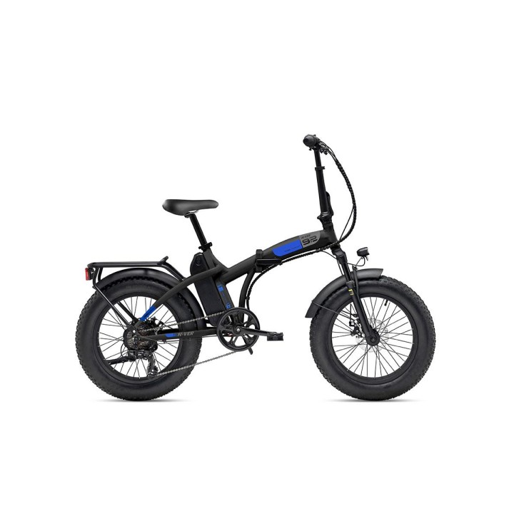 BICI 20 FAT BIKE N VER 48V  12.8 Ah BLACK BLUE VELOMARCHE