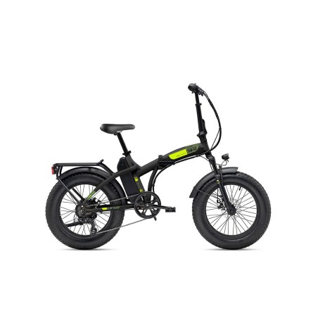 BICI 20 FAT BIKE N VER 48V  12.8 Ah BLACK YELLOW VELOMARCHE