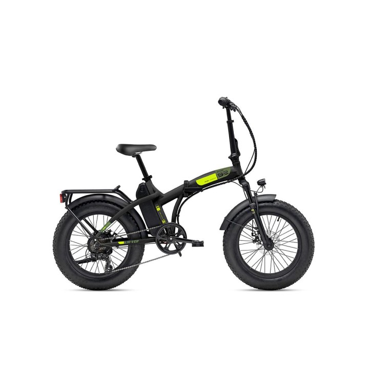 BICI 20 FAT BIKE N VER 48V  12.8 Ah BLACK YELLOW VELOMARCHE