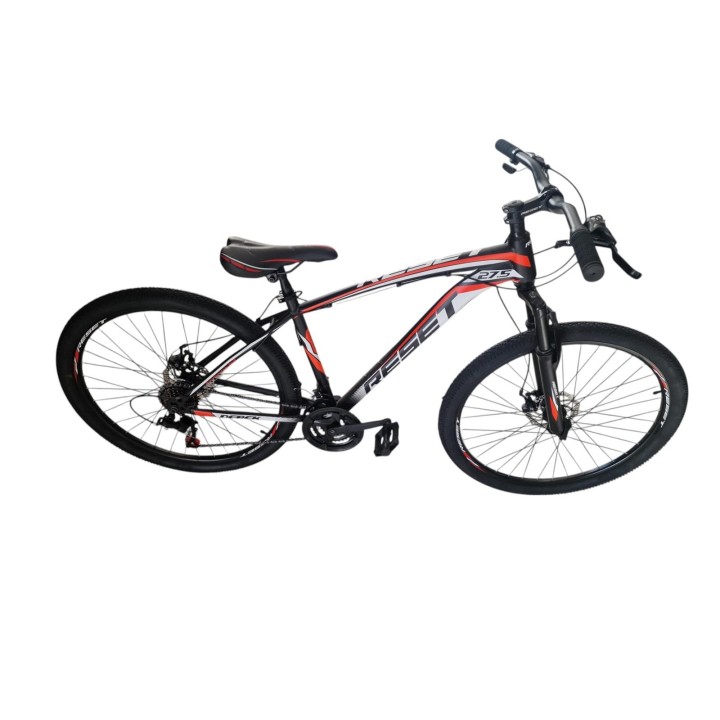 BICI 27,5 RESET DEREK 21V FRENI A DISCO MECCANICO NERO ROSSA