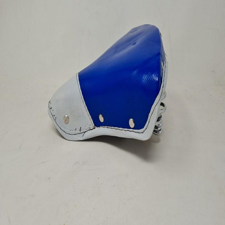 SELLA SAMRA DOPPIA MOLLA BIANCO/BLU !